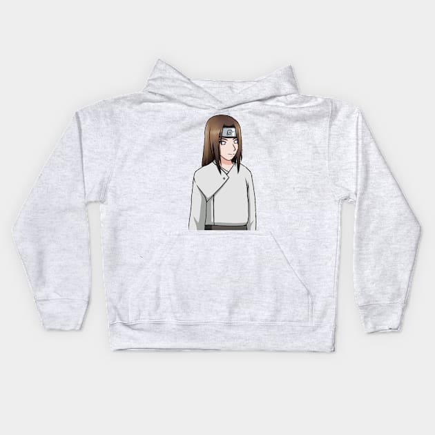 Neji Hyuga Kids Hoodie by Pearls-Pavilion